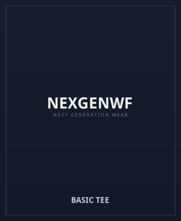 NEXGENWF Basic Tee NEXGENWF Basic Tee - premium basic tee in black