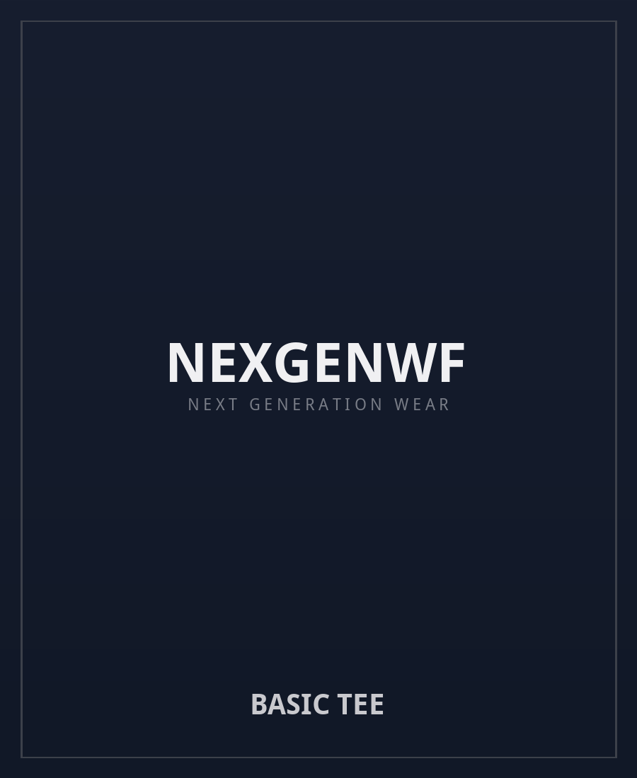 NEXGENWF Basic Tee NEXGENWF Basic Tee - premium basic tee in black