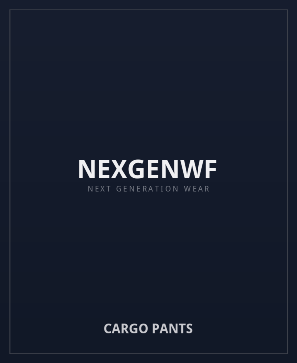NEXGENWF Cargo Pants - premium cargo pants in black