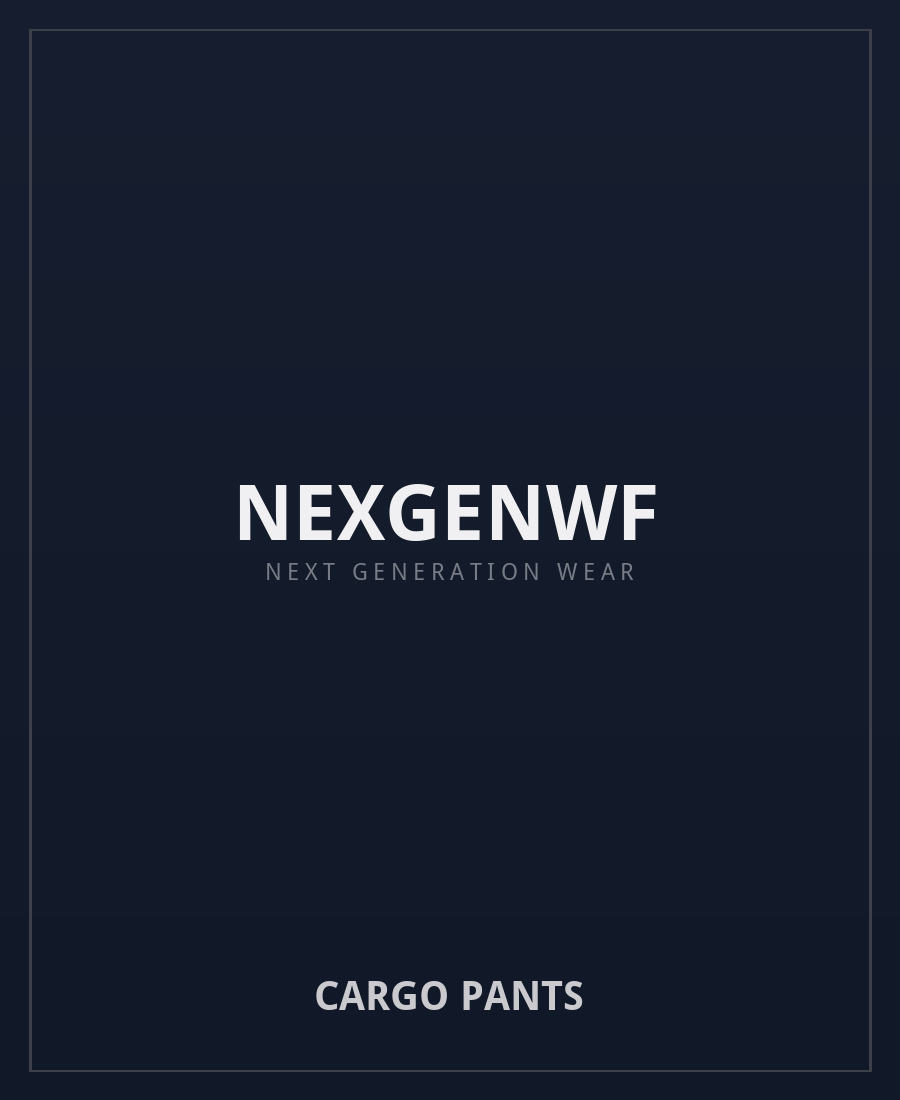 NEXGENWF Cargo Pants NEXGENWF Cargo Pants - premium cargo pants in black