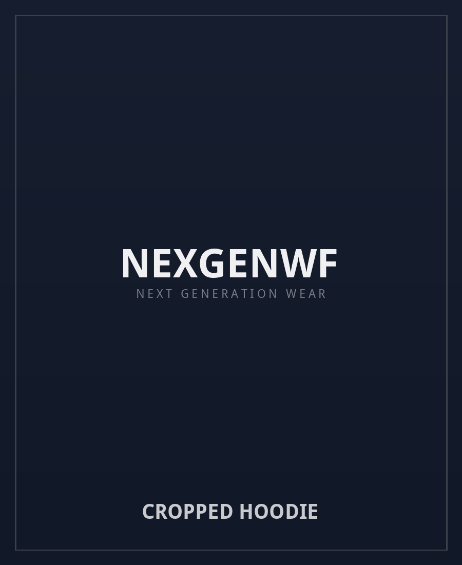 NEXGENWF Cropped Hoodie NEXGENWF Cropped Hoodie - premium cropped hoodie in black