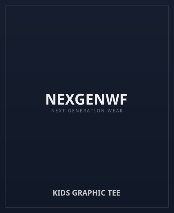 NEXGENWF Kids Graphic Tee NEXGENWF Kids Graphic Tee - premium kids graphic tee in black