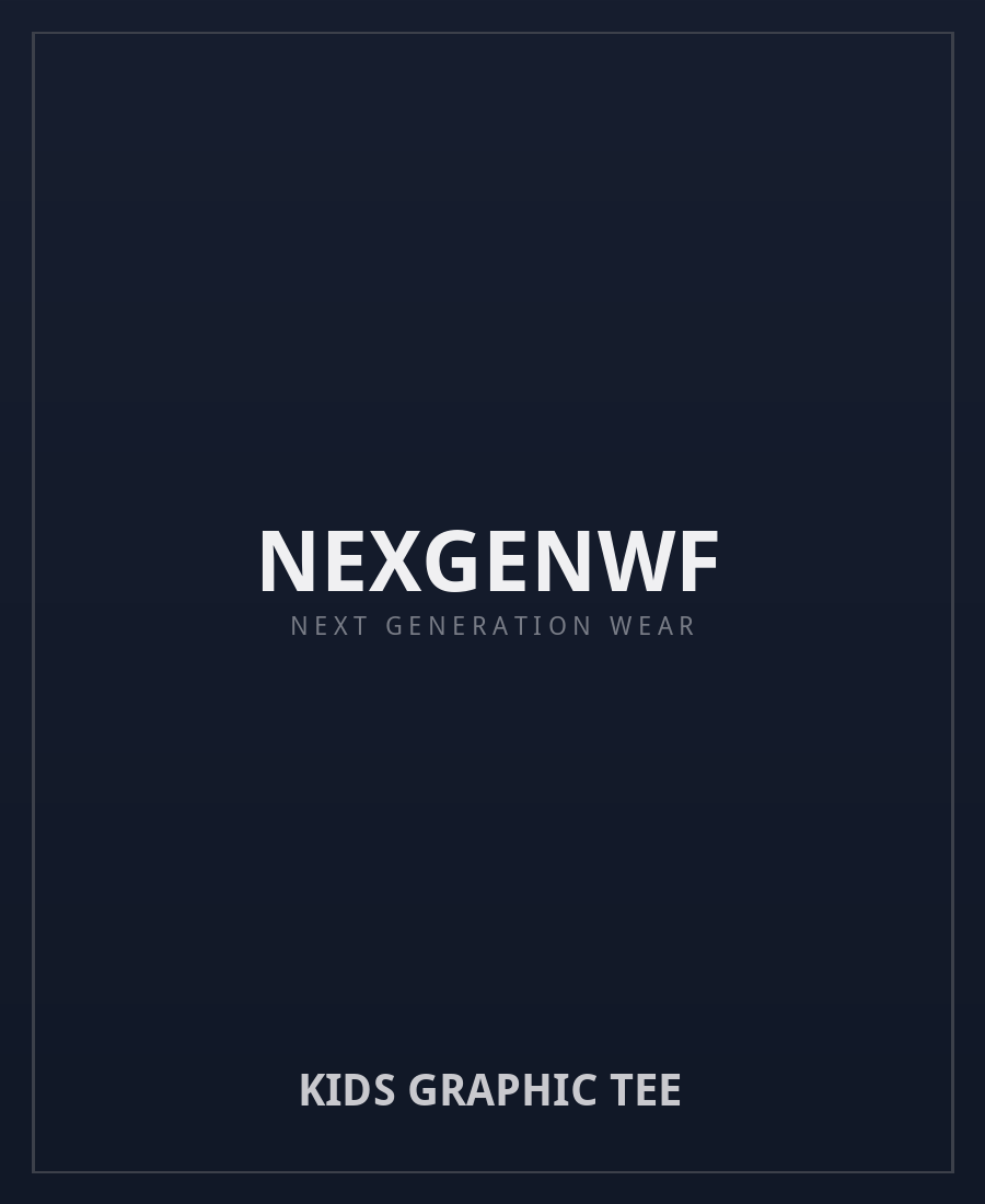 NEXGENWF Kids Graphic Tee NEXGENWF Kids Graphic Tee - premium kids graphic tee in black