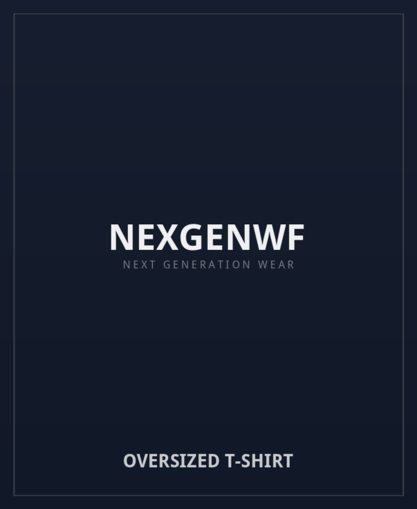 NEXGENWF Oversized T-Shirt - premium oversized t-shirt in black
