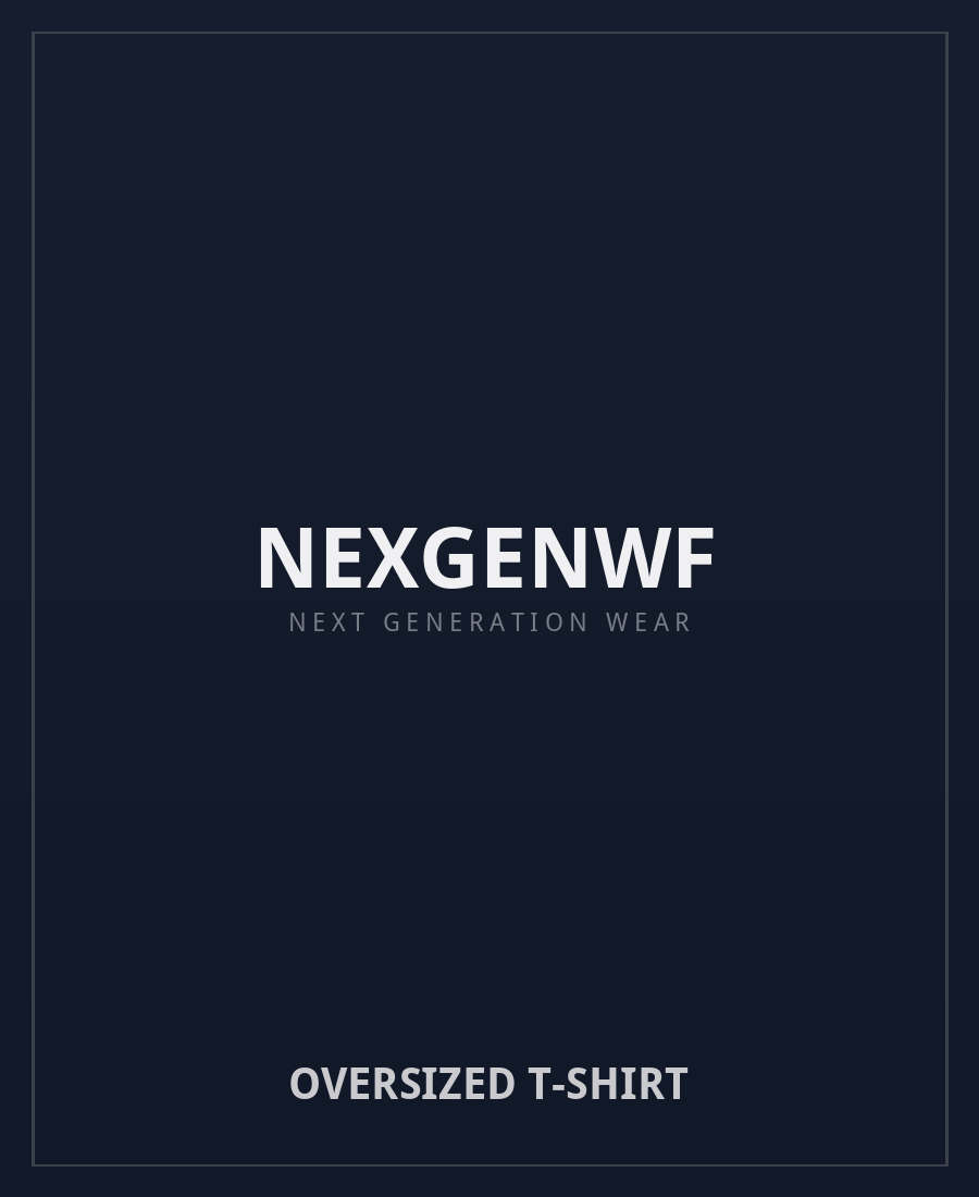 NEXGENWF Oversized T-Shirt NEXGENWF Oversized T-Shirt - premium oversized t-shirt in black